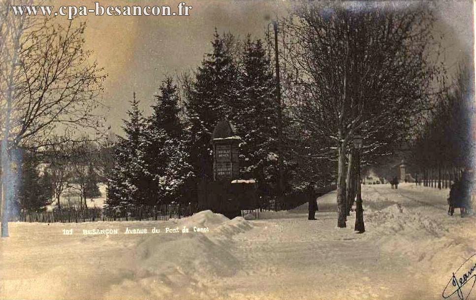 101 - BESANÇON - Avenue du Pont de Canot